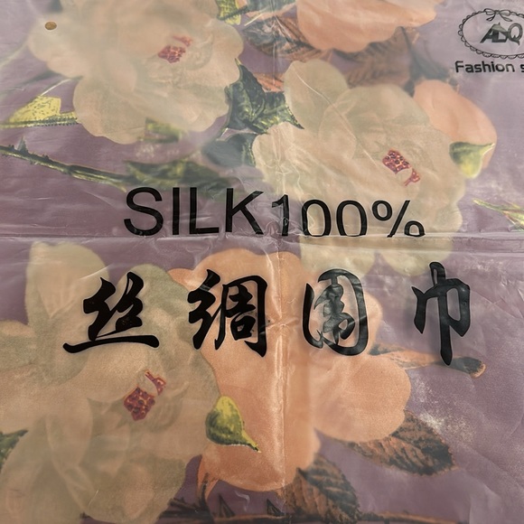 100% Silk Feeling Polyester small square Scarf Women neckerchief Floral style - Picture 8 of 8